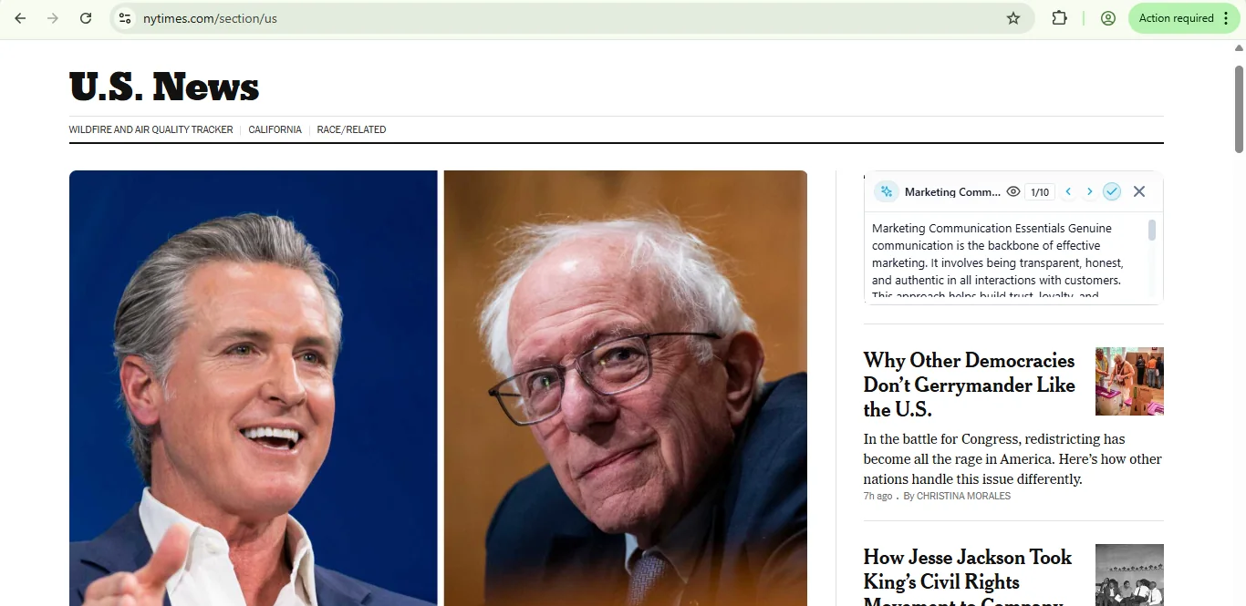 The New York Times with AI-generated learning content