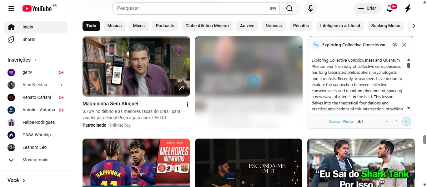 YouTube with general protection enabled